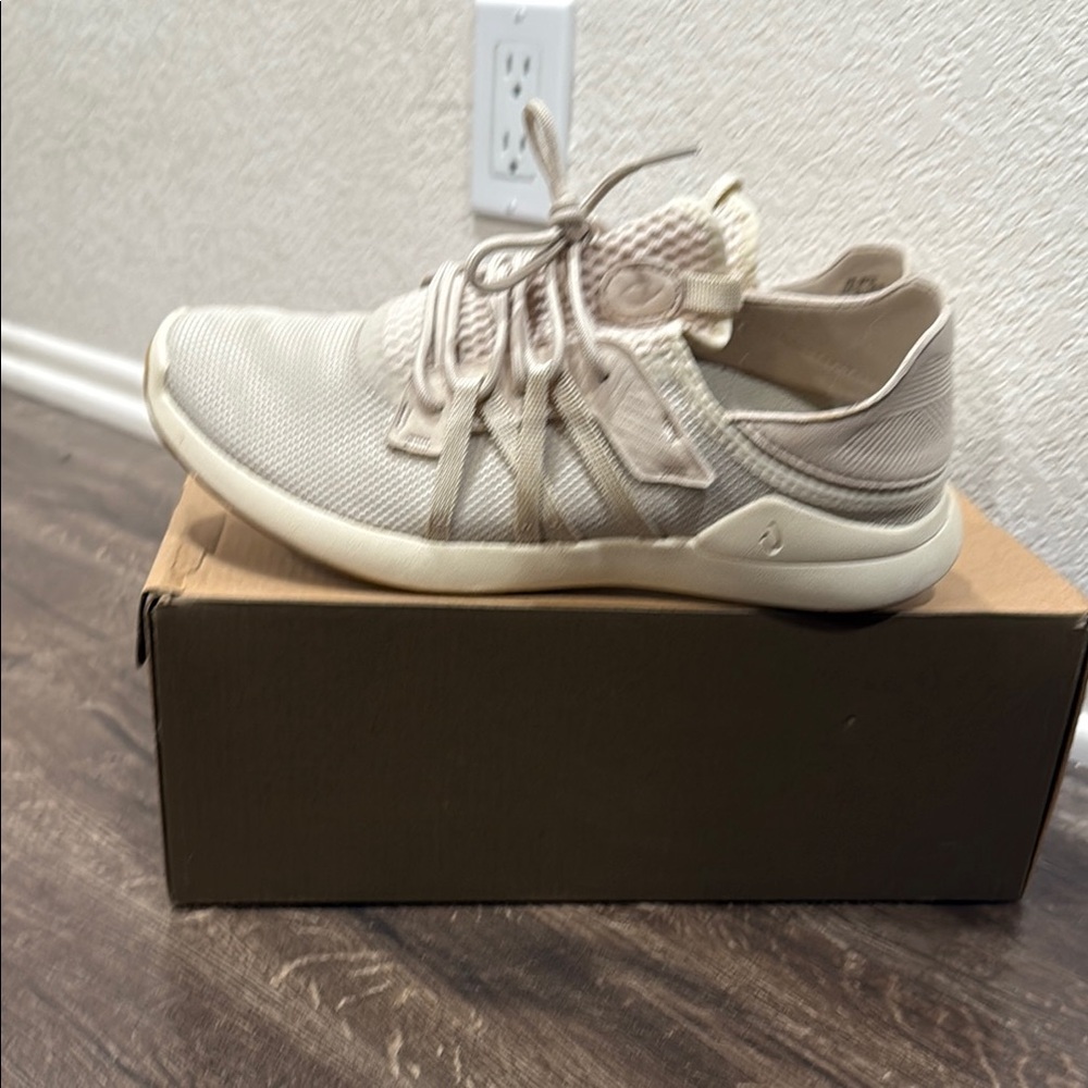 OluKai Cream Casual Sneakers